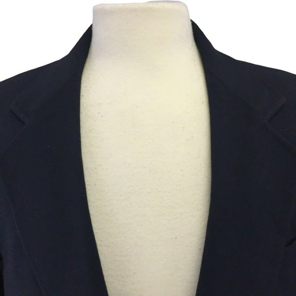Reed St James Suit Jacket Blazer Sports Coat Mens 44R Navy Blue 2 Button 5 Pocke - Picture 5 of 12